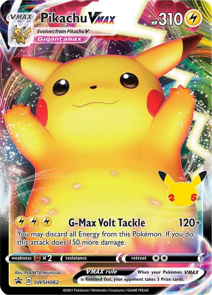 Pikachu VMAX - SWSH062 - Black Star Promo - Celebrations