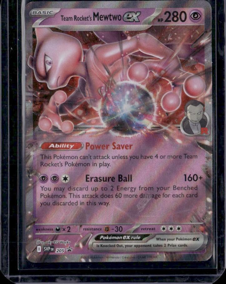 SV: Scarlet & Violet Promo Cards #205 Team Rocket's Mewtwo ex