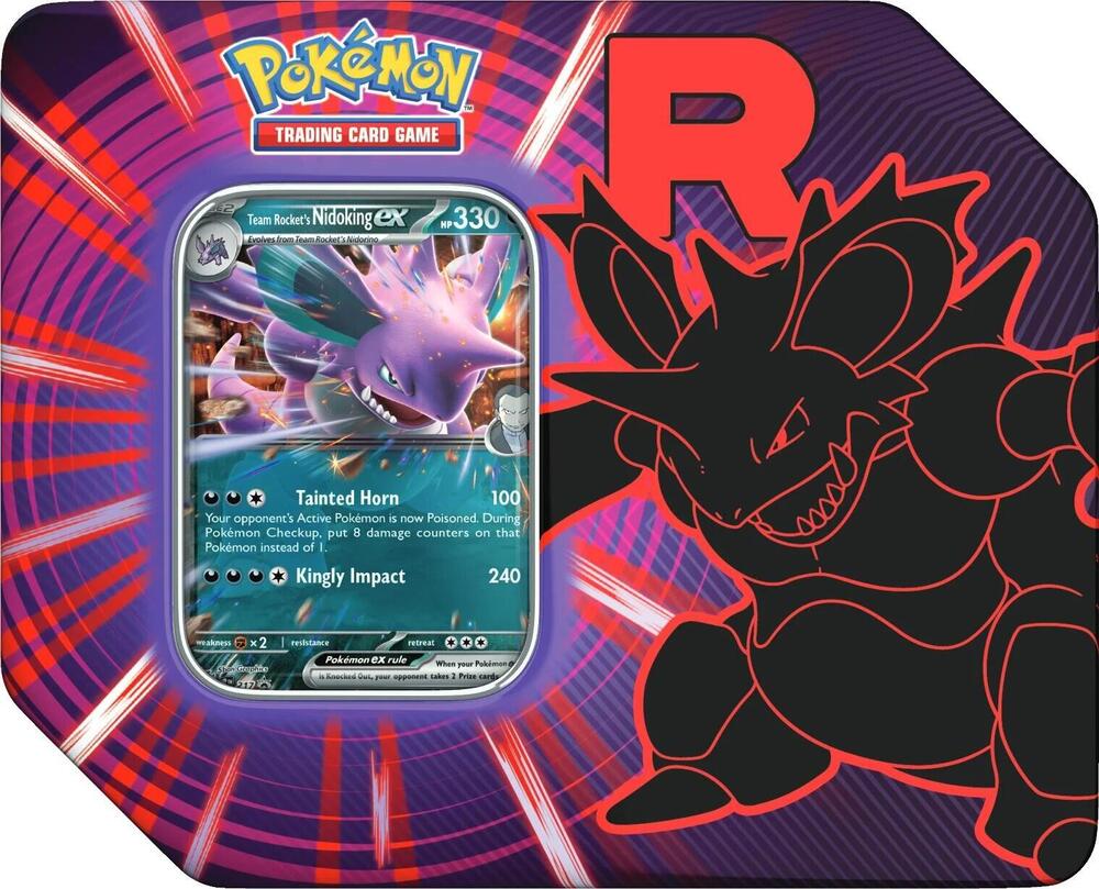 Sealed - Pokemon - Tin - Team Rocket's Nidoking ex