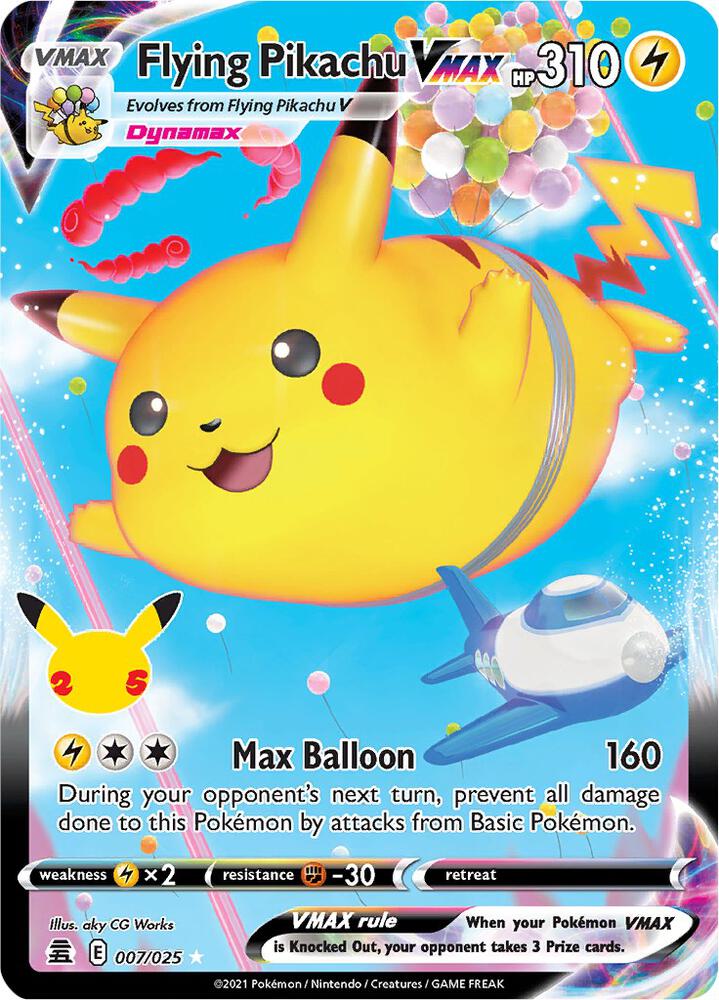 Flying Pikachu Vmax - 007/025 - Celebrations