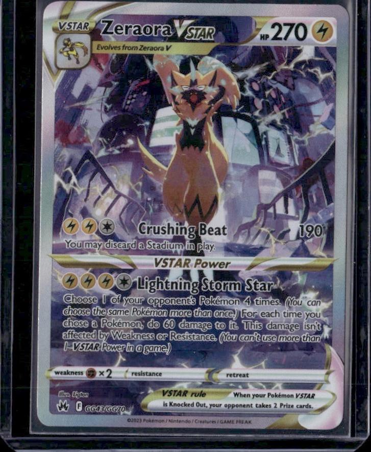 Crown Zenith: Galarian Gallery #GG43/GG70 Zeraora VSTAR