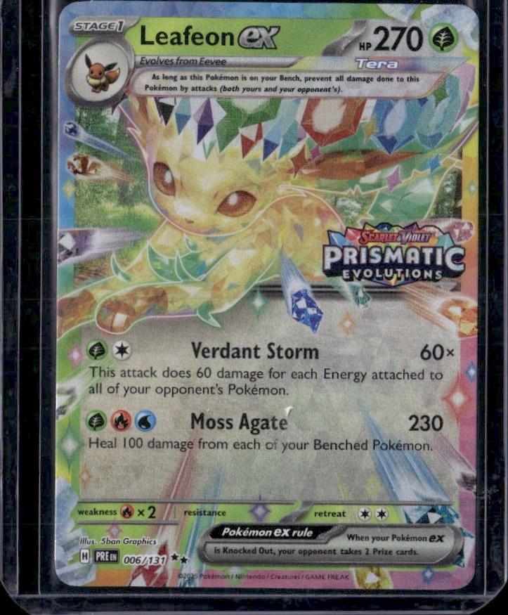 Prismatic Evolutions #006/131 Leafeon ex (Stamp)