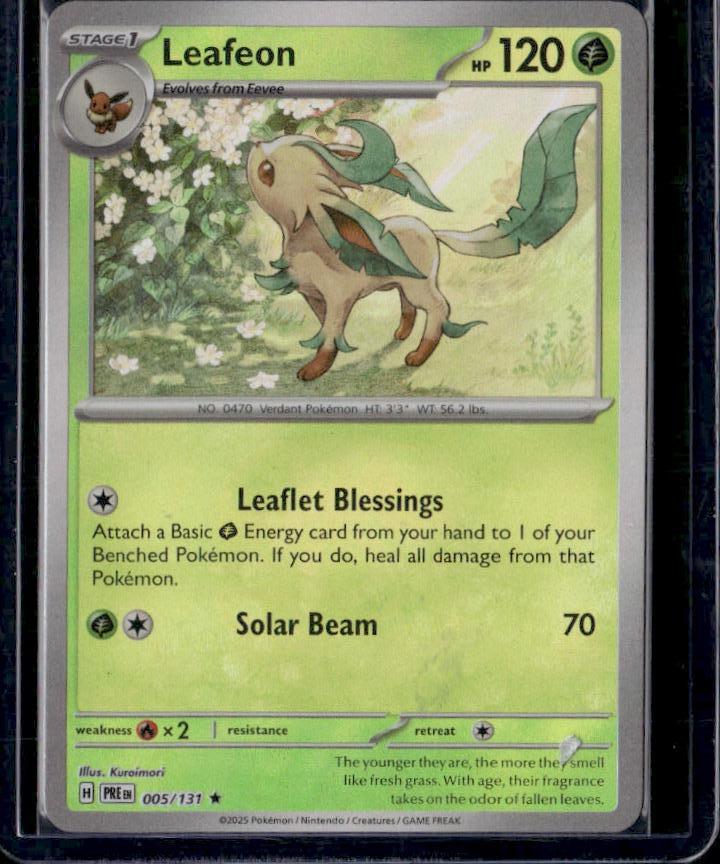 SV: Prismatic Evolutions #005/131 Leafeon (Master Ball Pattern)