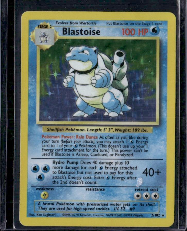 Base Set #002/102 Blastoise - Heavily Played Condition