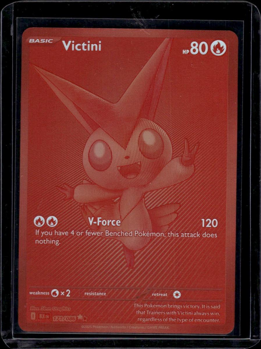 Pokemon - SV: Black Bolt Victini #171/086 Holo
