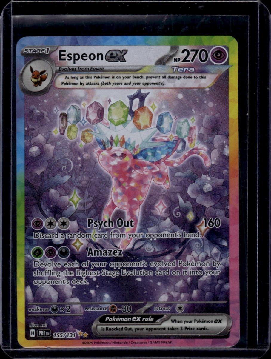 Pokemon - SV: Prismatic Evolutions Espeon ex #155/131 Holo