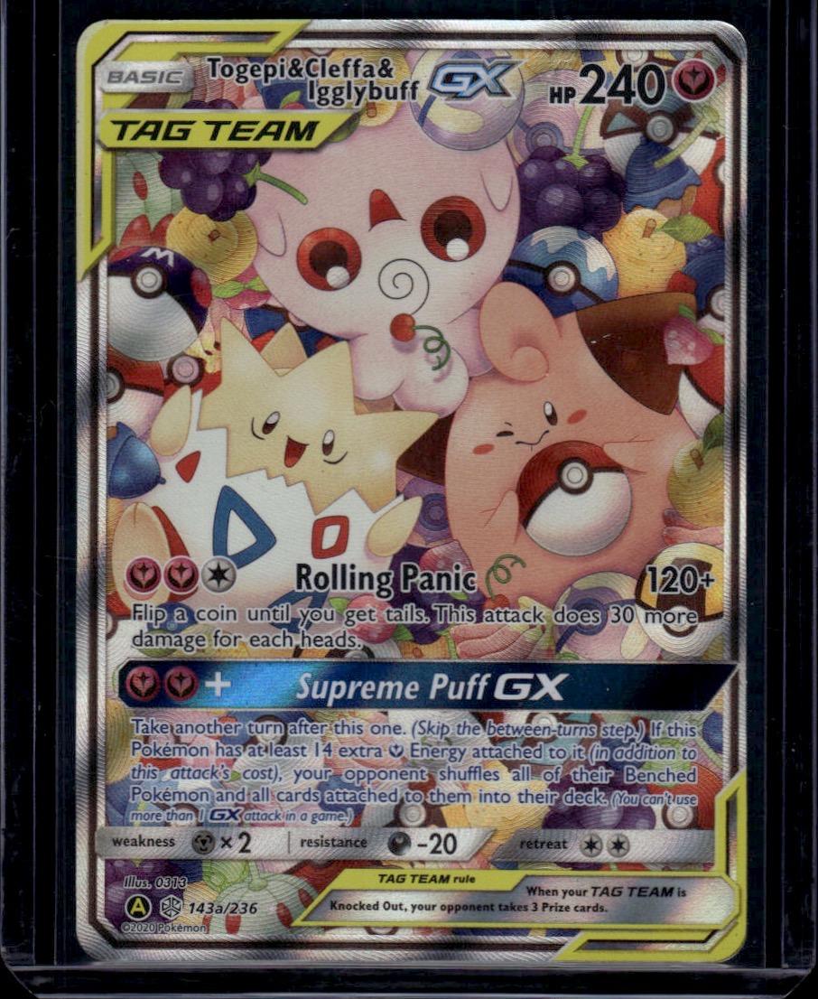 Pokemon - Alternate Art Promos Togepi & Cleffa & Igglybuff GX #143a/236