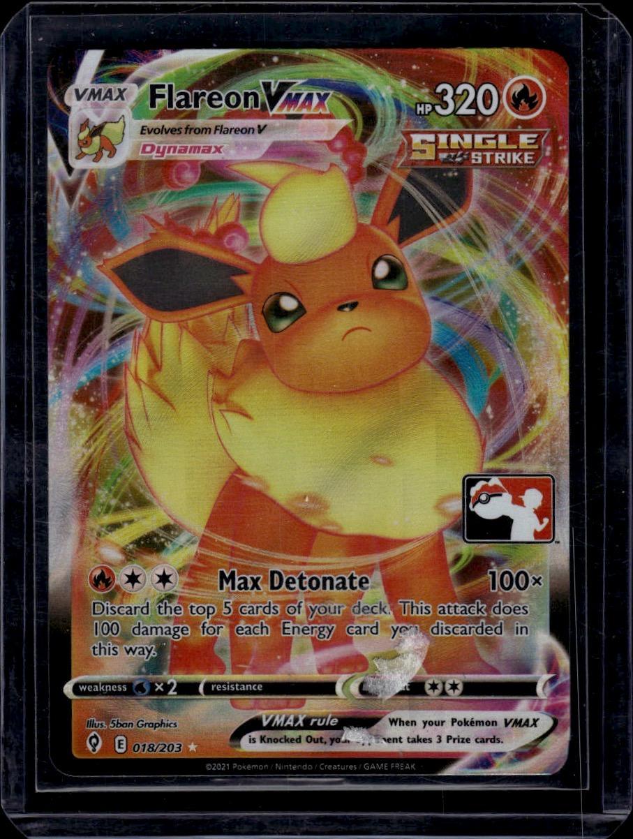 Pokemon - Prize Pack Series Cards #018/203 Flareon VMAX