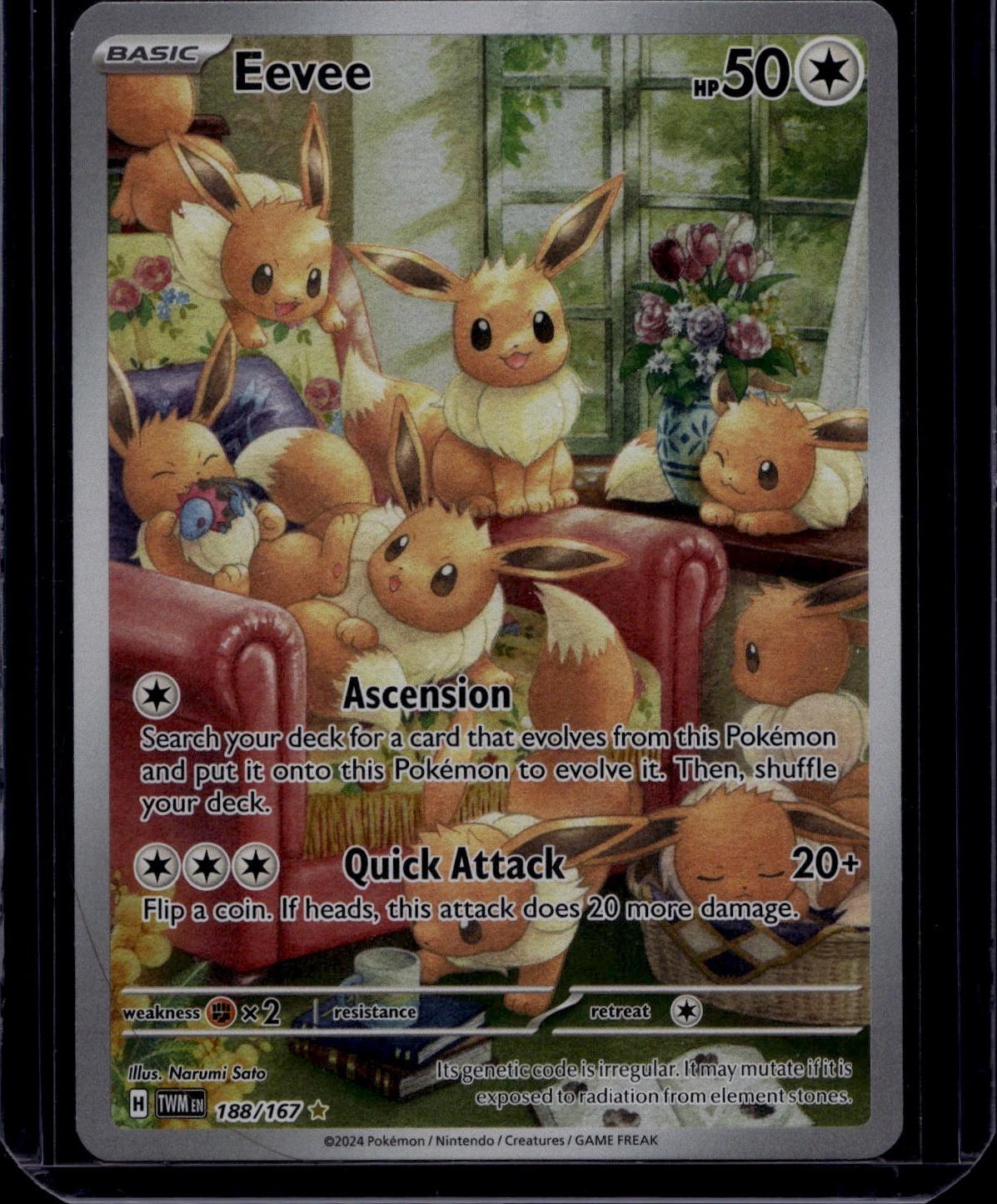 Pokemon - SV06: Twilight Masquerade #188/167 Eevee