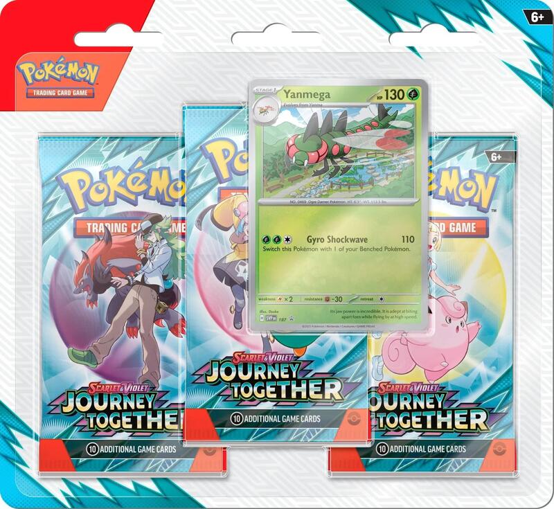 Pokemon - Journey Together - 3-Pack Blister (Yanmega)