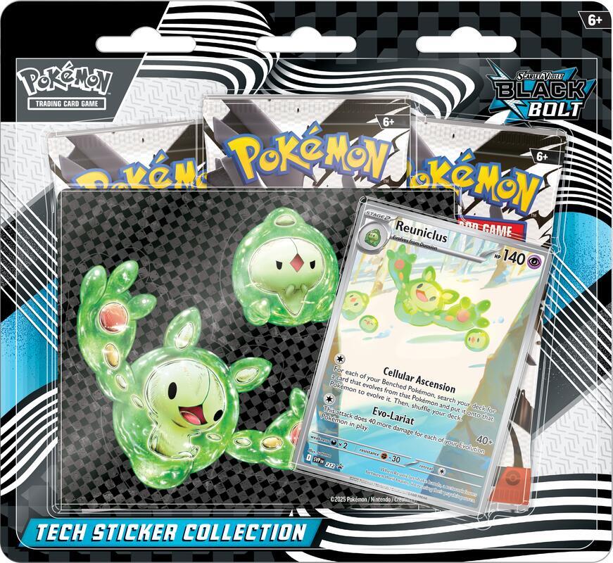Pokemon - Black Bolt - Sticker Collection (3-Pack)