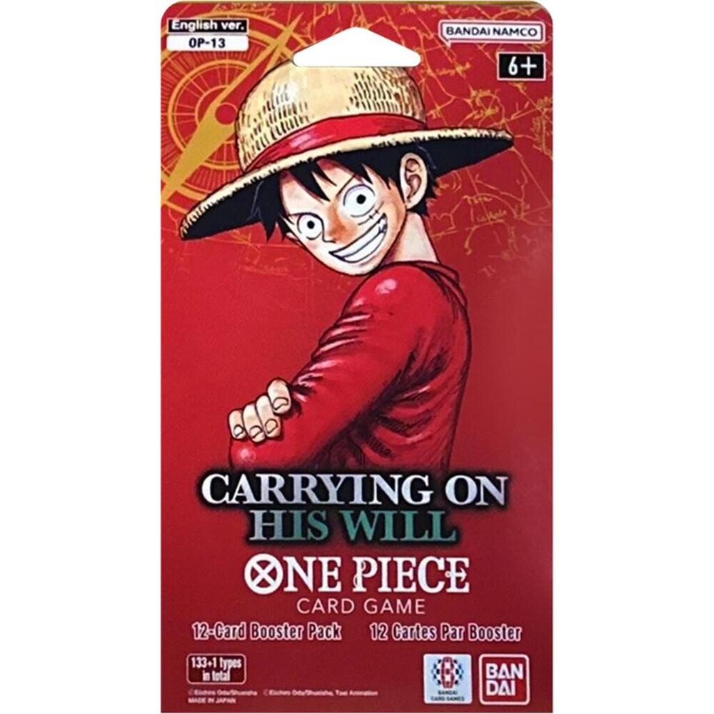 Sealed - One Piece - Carrying on His Will (OP13) - Sleeved Booster Pack