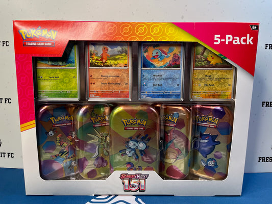 Pokemon Scarlet & Violet - 151 5-pack Mini Tins (Sealed Box, Costco Exclusive)